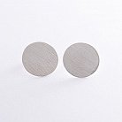 Серебряные серьги "Кометы" (матовые) 2.1 см 122768 от ювелирного магазина Оникс - 5