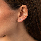 Золоті сережки-пусети (діамант) сб0343di от ювелирного магазина Оникс - 2