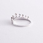 Золотое кольцо "Корона" с бриллиантами MR86479ca от ювелирного магазина Оникс - 4