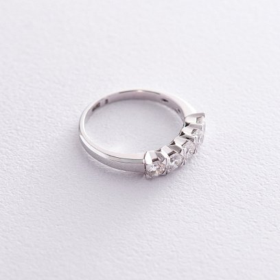 Золота каблучка з діамантами кб0092cha №4