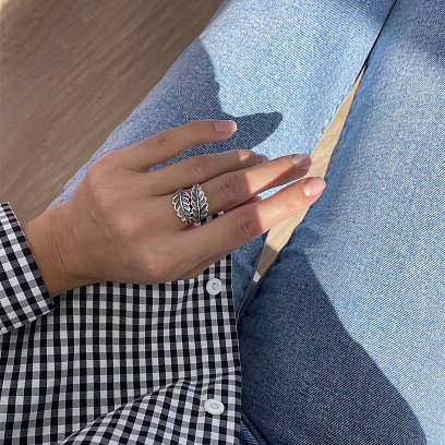 Срібний перстень c чорнінням 111710 №4