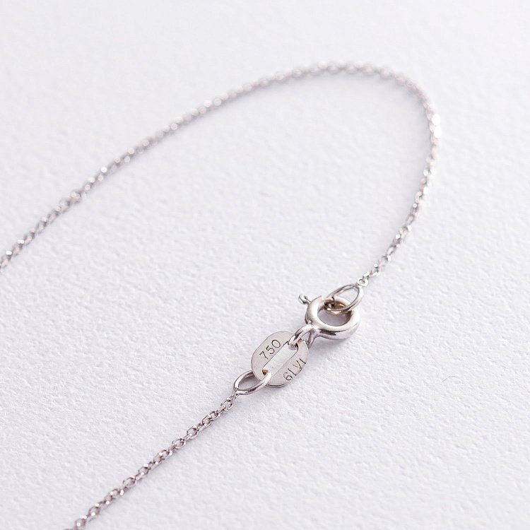 Золотое колье "Сердечко" (бриллианты) кол232 от ювелирного магазина Оникс - 3