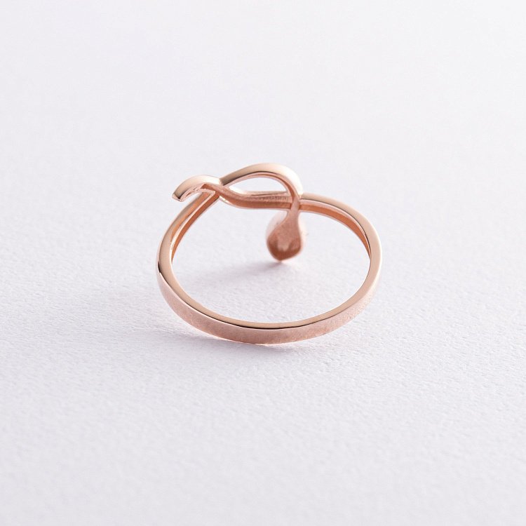 Каблучка "Змія" у червоному золоті к07426 від ювелірного магазину Онікс - 5