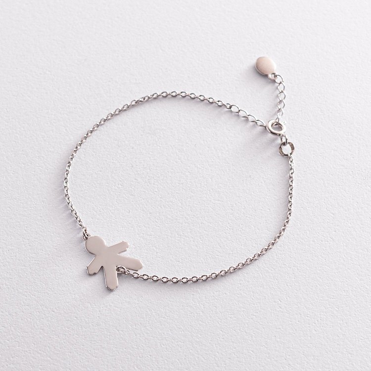 Серебряный браслет "Мальчик" (возможна гравировка) 2080 от ювелирного магазина Оникс