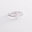 Серебряное кольцо "Сердечко" с фианитом 112275 от ювелирного магазина Оникс