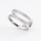 Срібний перстень з фіанітами 111873 от ювелирного магазина Оникс - 1