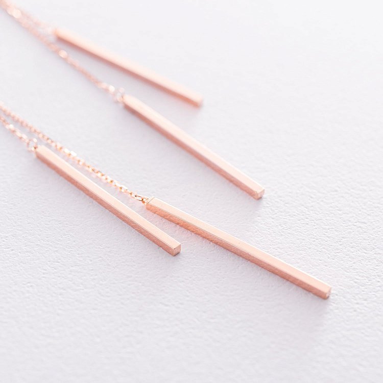 Золоті сережки "Шейла" с07391 від ювелірного магазину Онікс - 2