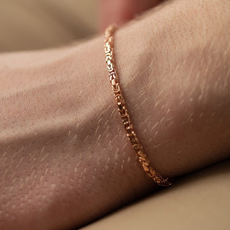 Чоловічий золотий браслет б05299 - 3 Чоловічий золотий браслет б05299 від ювелірного магазину Онікс - 3