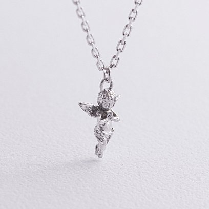 Серебряное колье "Ангелочек" 181321 №3