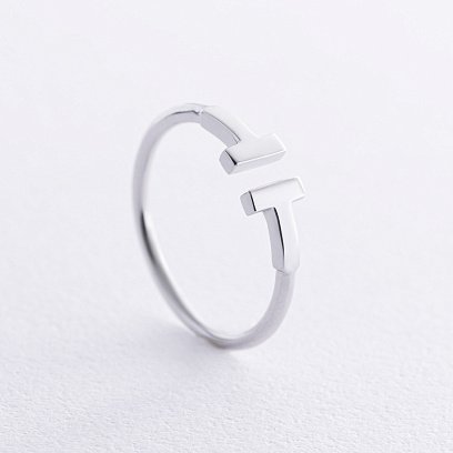 Каблучка "Tina" в білому золоті к05191 №3