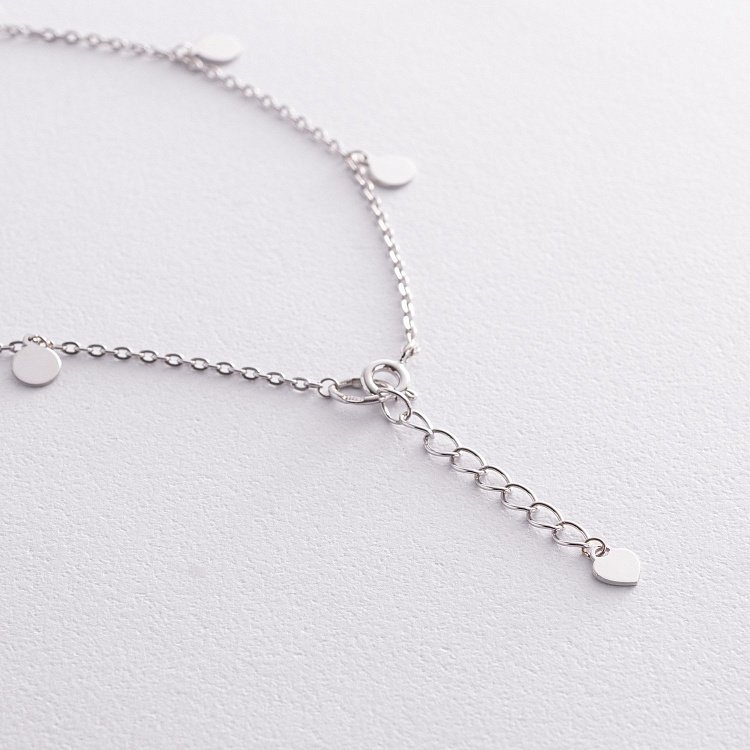 Срібний браслет "Монетки" на ногу 905-01288 від ювелірного магазину Онікс - 4