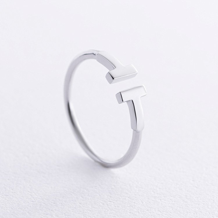 Каблучка "Tina" в білому золоті к05191 від ювелірного магазину Онікс - 2