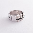 Мужское кольцо с черной шпинелью "Пули" Zancan EXA077 от ювелирного магазина Оникс