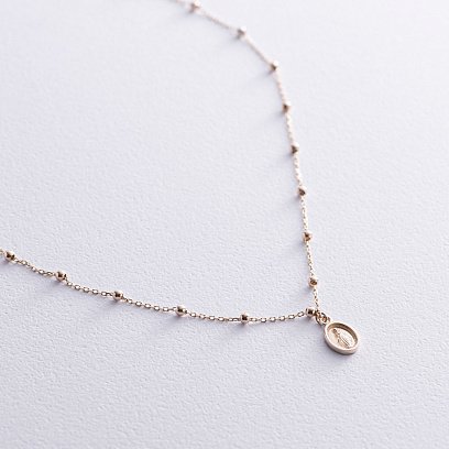 Кольє "Розарій" у жовтому золоті кол02216