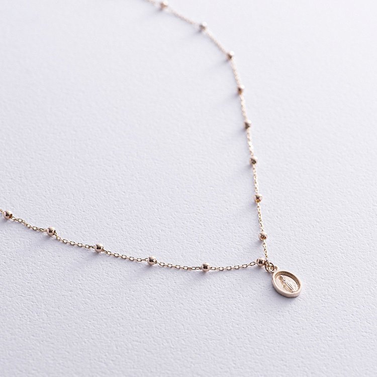 Кольє "Розарій" у жовтому золоті кол02216 від ювелірного магазину Онікс