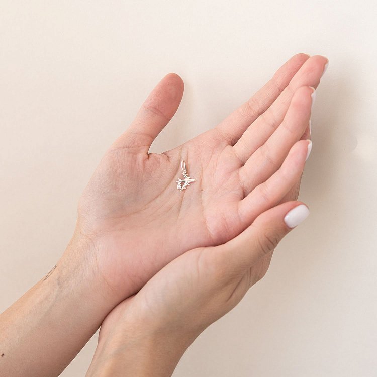 Срібний кулон "Літачок" 132956 від ювелірного магазину Онікс - 1