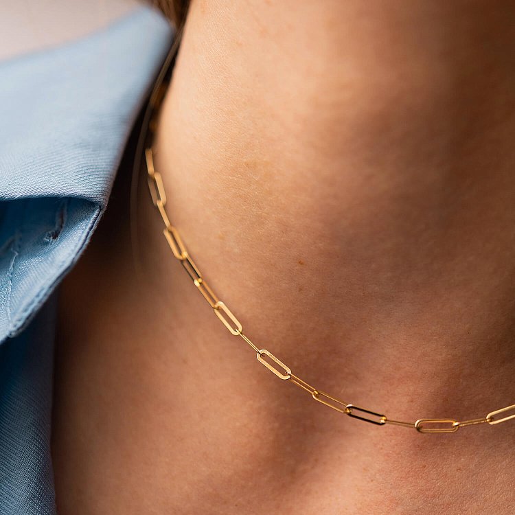 Колье "Ванесса" в желтом золоте кол02203 от ювелирного магазина Оникс - 7