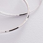 Сережки - кільця в сріблі (4.9 см) 122944 от ювелирного магазина Оникс - 2