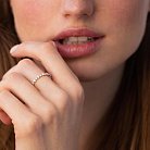 Кольцо в белом золоте с бриллиантами кб0498ch от ювелирного магазина Оникс - 3