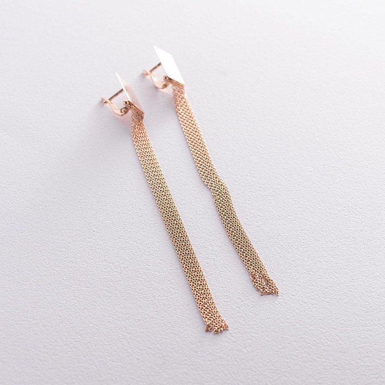 Золоті сережки "Вишуканість" 480069 від ювелірного магазину Онікс - 3