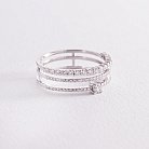 Золотое кольцо с бриллиантами кб0395z от ювелирного магазина Оникс
