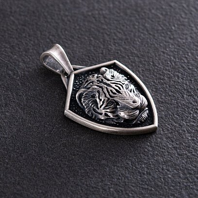 Серебряный кулон "Азиатский тигр" 133193 №9