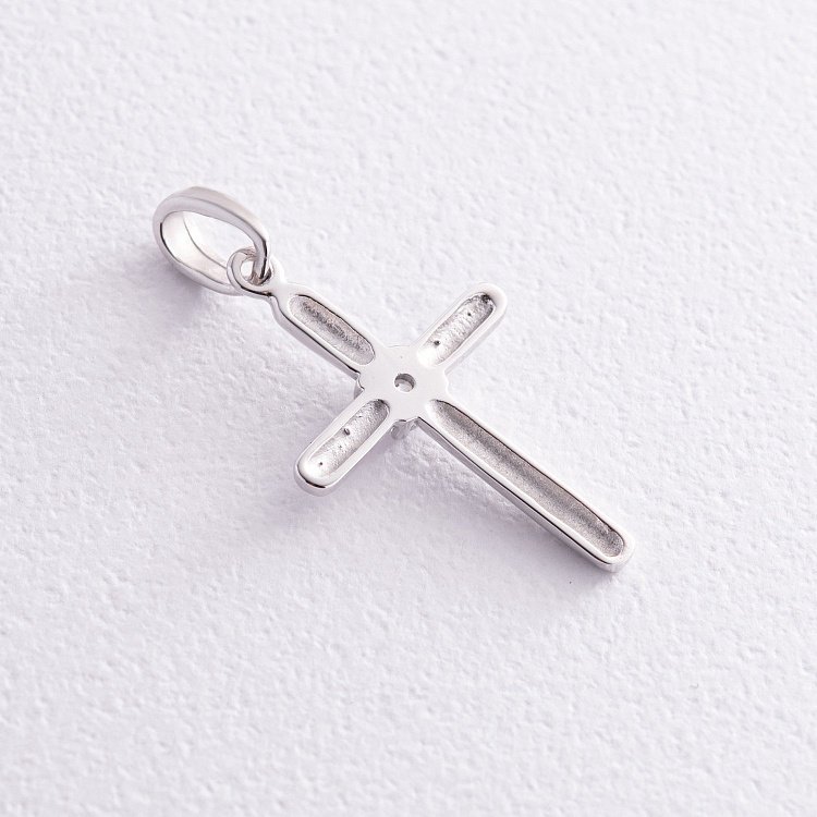 Золотий хрестик з фіанітом п01872 від ювелірного магазину Онікс - 2