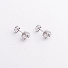 Золоті сережки - пусети "Квіточки" з діамантами сб0669ca от ювелирного магазина Оникс - 2