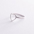 Серебряное кольцо "Сердечко" 112678 от ювелирного магазина Оникс - 2