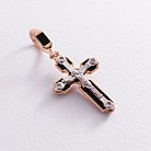 Православный крест "Распятие. Спаси и Сохрани" 270067Е от ювелирного магазина Оникс