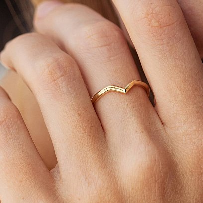 Кольцо "Viola" в желтом золоте к07606 №2