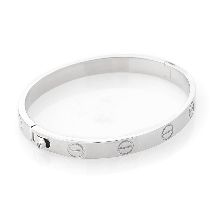 Серебряный жесткий браслет 14946 от ювелирного магазина Оникс