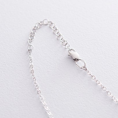 Серебряное двойное колье для гравировки 18999 №6