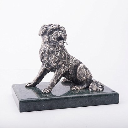 Срібна фігура ручної роботи "Шарик" сер00029