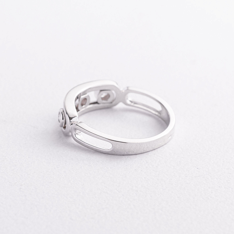 Серебряное кольцо "Daphne" с фианитами 112850 от ювелирного магазина Оникс - 2