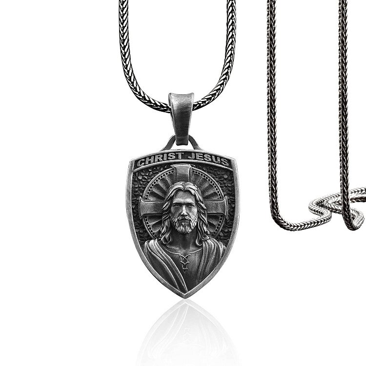 Серебряный кулон "Иисус Христос" 133174 от ювелирного магазина Оникс - 2