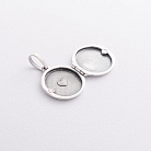 Серебряный кулон "Сердечко. I love you" для фотографии (чернение) 7346 от ювелирного магазина Оникс - 4