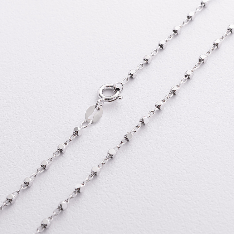 Серебряная цепочка "Кубики" 15243 от ювелирного магазина Оникс - 1