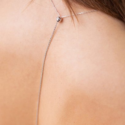 Золоте кольє - краватка "Кульки" кол02059 №2