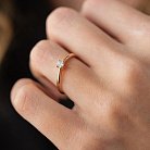 Золотое помолвочное кольцо с бриллиантом кб0511м от ювелирного магазина Оникс - 3