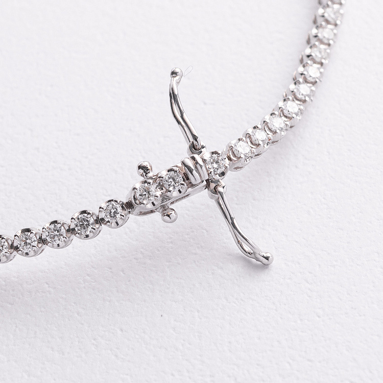 Браслет у білому золоті з діамантами бб0054ca від ювелірного магазину Онікс - 2