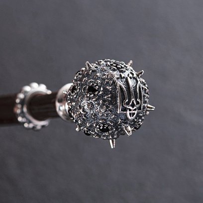 Срібний брелок "Булава. Слава Україні" з ебеном 1237 №6