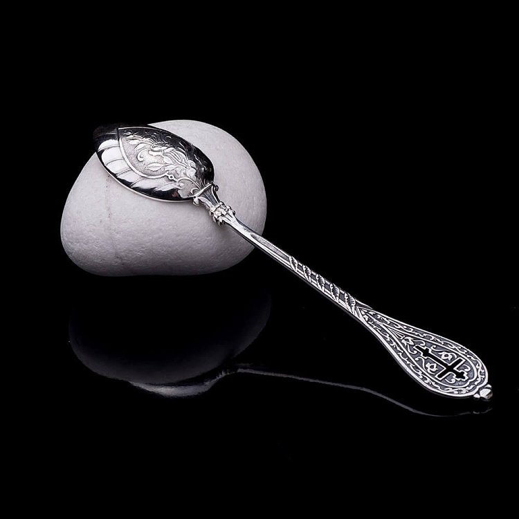 Серебряная ложка 24016 от ювелирного магазина Оникс - 1