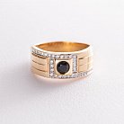 Золотое кольцо (бриллианты, шпинель) кб1-4325 от ювелирного магазина Оникс