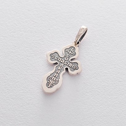 Срібний хрестик (чорніння) 131967 №5