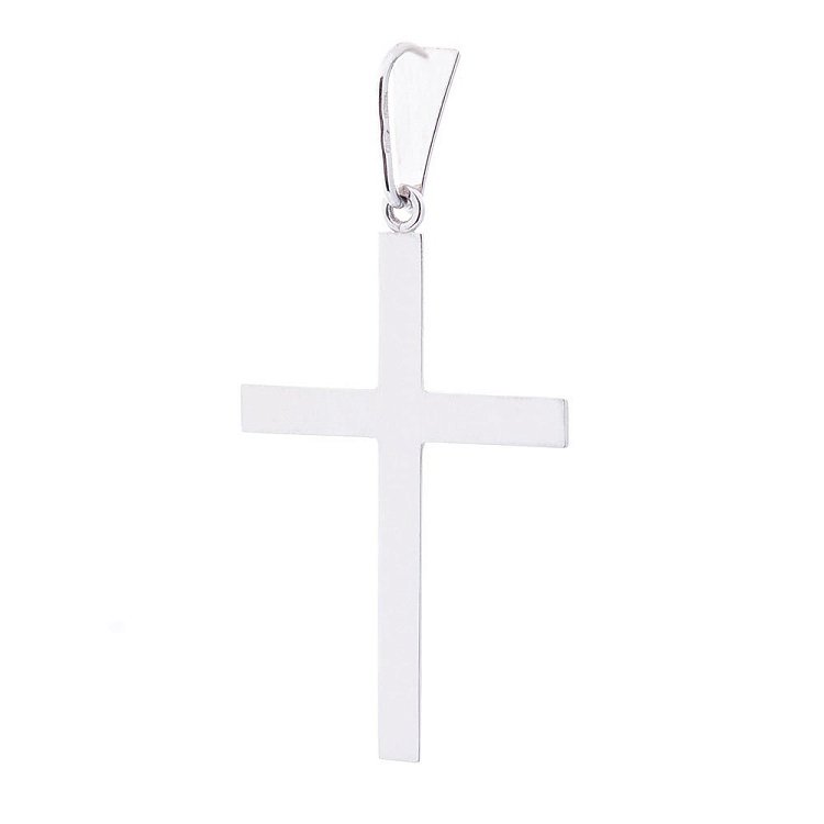 Золотой крестик с белого золота п02042 от ювелирного магазина Оникс - 1