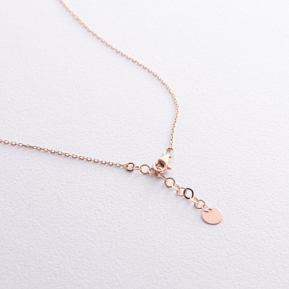 Колье "Клевер" в красном золоте кол02436 №7