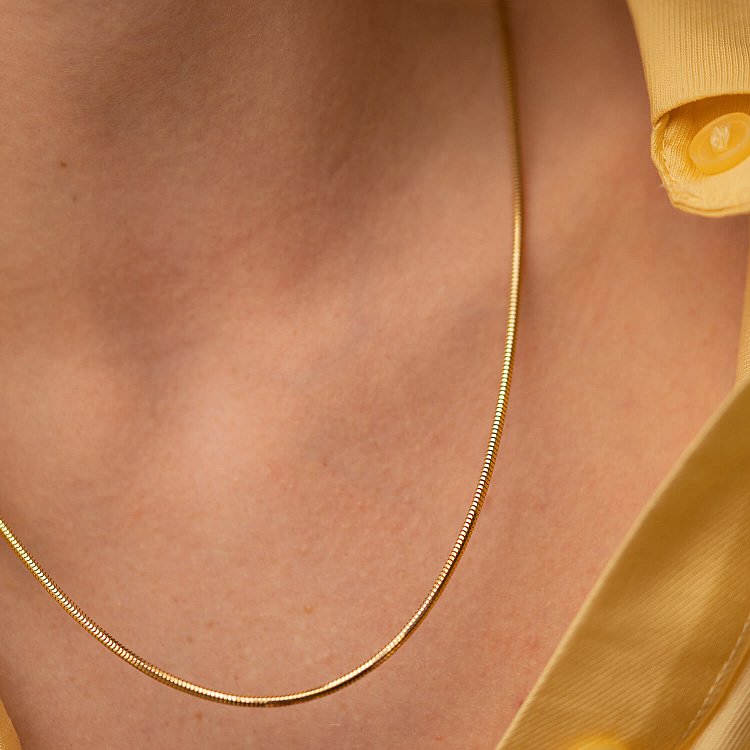 Золотий ланцюжок плетіння Снейк (2 мм) ц00211-2 від ювелірного магазину Онікс - 3