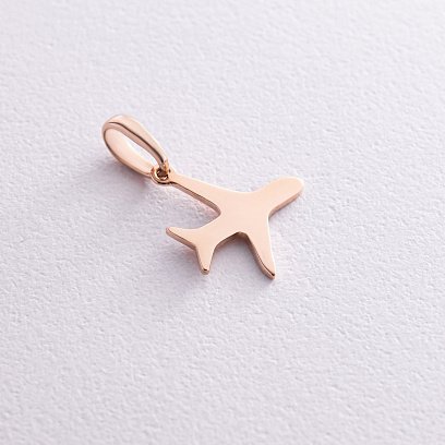 Золота підвіска "Літак" п02890 №3