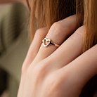Кольцо "Сердечко" в красном золоте к07409 от ювелирного магазина Оникс - 5